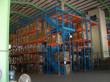 Sistema de Warehouse de dos niveles de acero industrial de la escalera de los pisos de entresuelo