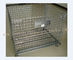Equipo de manipulación de materiales plegable del almacenamiento Cage1200 X 800m m de la malla de alambre