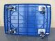 carretilla plástica movible de la plataforma 300kg con el tablero plástico azul, azul/gris