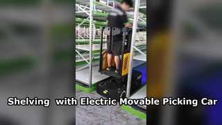 Sistema inteligente de estanterías multinivel con solución de recogida eléctrica