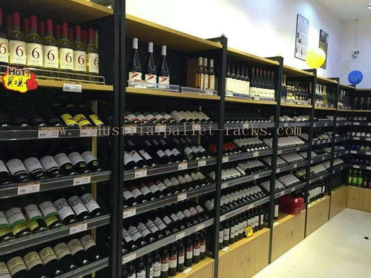 comprar Estantería de poca potencia 1200m m montado en la pared * 400m m * 2200m m del estante de exhibición del vino Fabricación en línea
