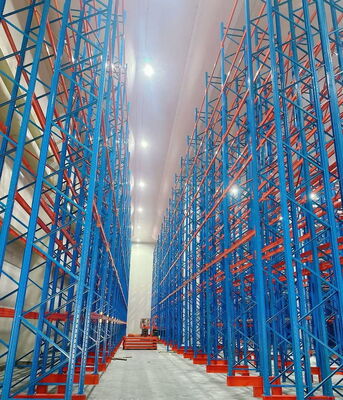 comprar Sistema doble de estanterías de paletas profundas. Solución de almacenaje de alto almacenamiento. Fabricación en línea