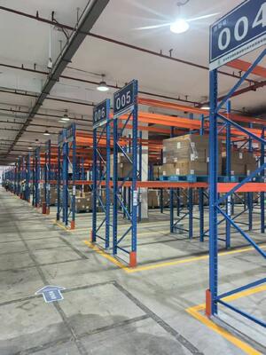 comprar Sistema selectivo de estanterías de paletas. Solución de almacenamiento de almacén flexible, escalable y rentable. Fabricación en línea