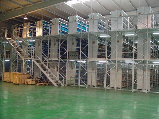 comprar Sistema de mezzanine personalizado de tres pisos: maximice el espacio del almacén con almacenamiento vertical Fabricación en línea