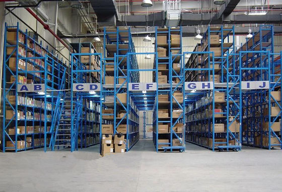comprar Entresuelo de almacén con sistema de estanterías | Solución de almacenamiento multinivel Fabricación en línea