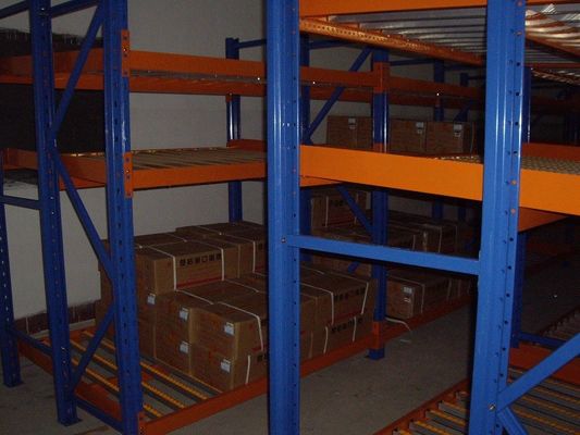 comprar estante selectivo galvanizado del flujo del cartón, estantería larga del flujo de gravedad del palmo online manufacture