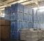 Jaulas del almacenamiento del envase del alambre de los equipos de Warehouse del ahorro de espacio con el tablero plástico azul