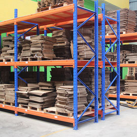 estantería resistente de la plataforma azul/anaranjada de 2000kg, tiendas modificadas para requisitos particulares que atormentan el sistema