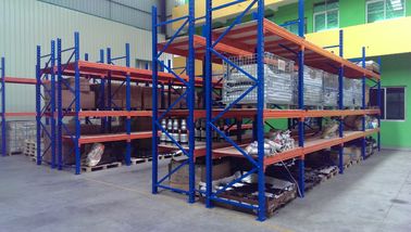 Estantería resistente del tablero de acero del supermercado con la entrada/el extracto, 2 - los 8m de la carretilla elevadora
